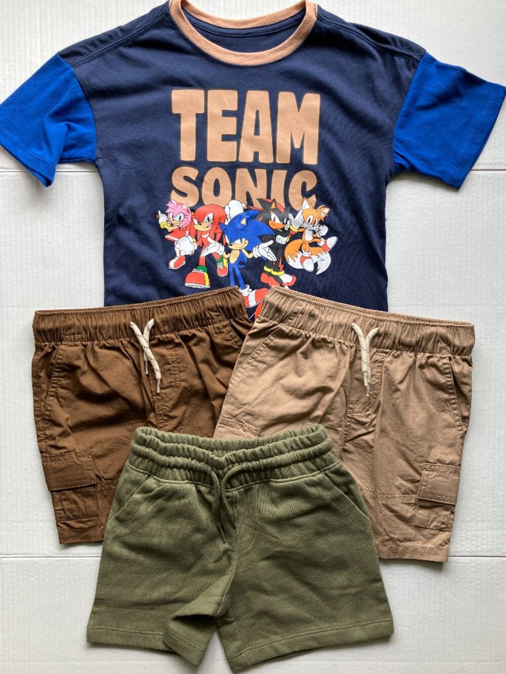 4/5 Wonder Nation Shorts & Sonic Short Sleeve Tee Bundle
